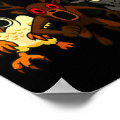 Night Hunters. 3 Animals In The Forest. Cool Gamer Poster (Ecke)