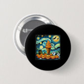 Night Ice Creme Cone Halloween Button (Vorne & Hinten)