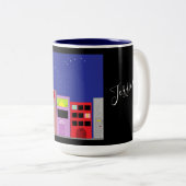 Night in the City: Zweifarbige Tasse (VorderseiteRechts)
