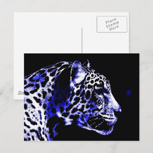 Night Jaguar Postkarte (Vorne/Hinten)