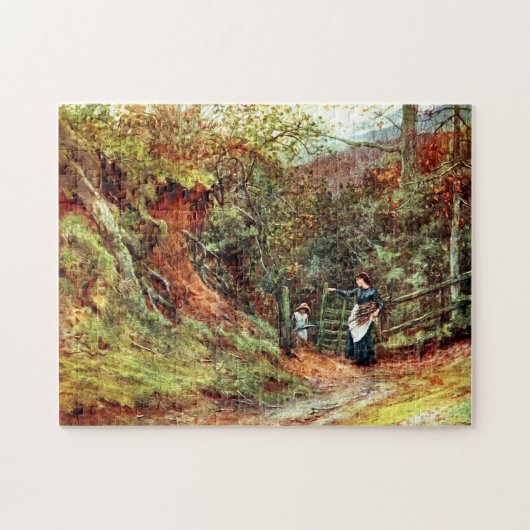 Night-jar Lane Witley von Helen Allingham Puzzle (Horizontal)