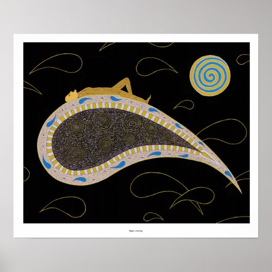 "Night Journey" - Drucken Poster (Vorne)
