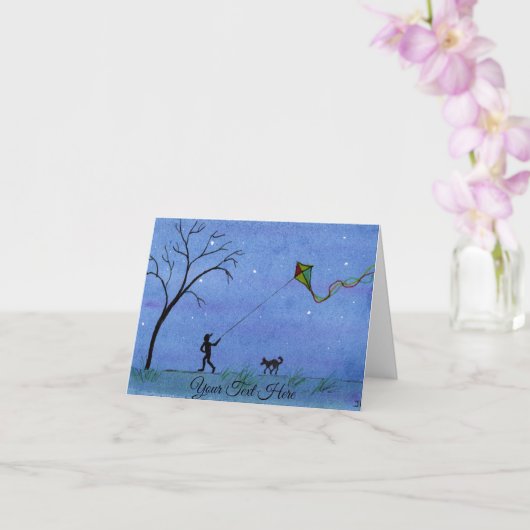 Night Kite Karte (Orchidee)