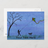 Night Kite Postkarte (Vorne/Hinten)