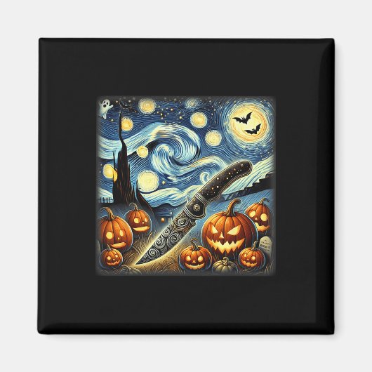 Night Knife Koch Halloween Magnet (Vorne)