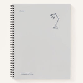 Night Lamp-Midnight Cartographer  Notizblock