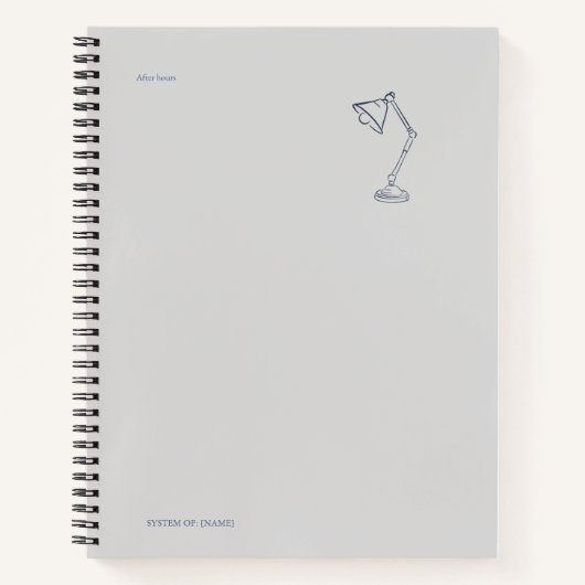 Night Lamp-Midnight Cartographer  Notizblock (Vorderseite)