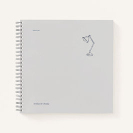 Night Lamp-Midnight Cartographer  Notizblock