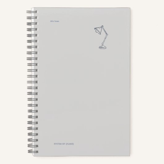 Night Lamp-Midnight Cartographer  Notizblock (Vorderseite)