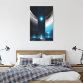 Night Lights Leinwanddruck (Insitu (Schlafzimmer))