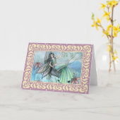 Night Lily Fairy Blank Grußkarte Karte (Gelbe Blume)