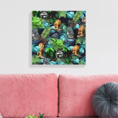 Night-live-Party Leinwanddruck (Insitu (Wohnzimmer))