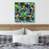 Night-live-Party Leinwanddruck (Insitu (Schlafzimmer))