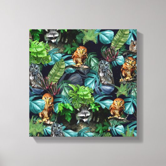 Night-live-Party Leinwanddruck (Vorderseite)