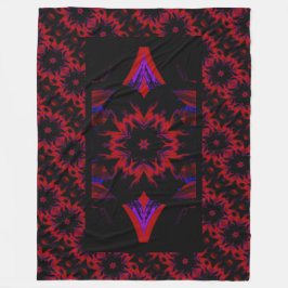 Night Lotus Fleece Blanket