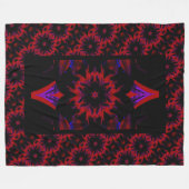 Night Lotus Fleece Blanket (Vorderseite (Horizontal))