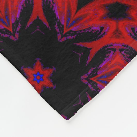 Night Lotus Fleece Blanket (Ecke)