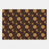 Night Magic Witchy Dark Boho Glam Celestial Geschenkpapier Set (Vorderseite 2)