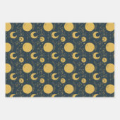 Night Magic Witchy Dark Boho Glam Celestial Pastel Geschenkpapier Set (Vorderseite 3)