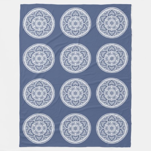 Night Mandala Fleecedecke (Vorderseite)