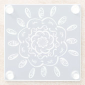 Night Mandala Glasuntersetzer (Rückseite)