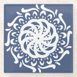 Night Mandala Glasuntersetzer