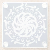 Night Mandala Glasuntersetzer (Rückseite)