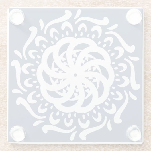 Night Mandala Glasuntersetzer (Rückseite)