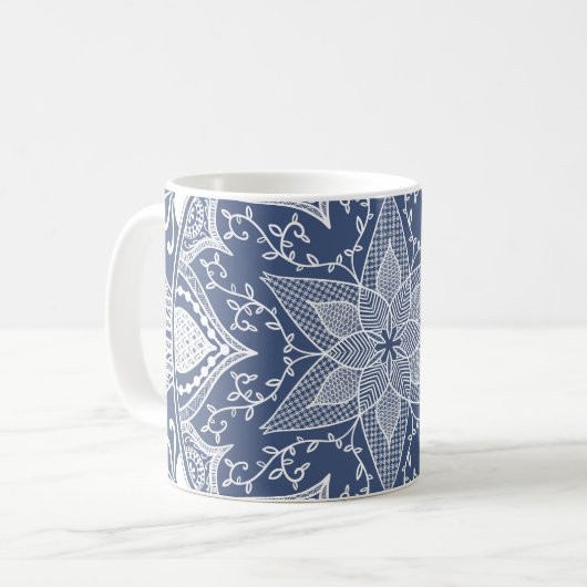 Night Mandala Kaffeetasse (Vorderseite Links)