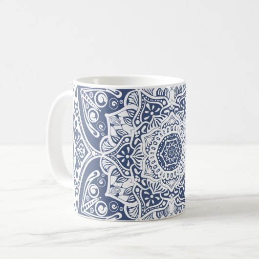 Night Mandala Kaffeetasse (Vorderseite Links)