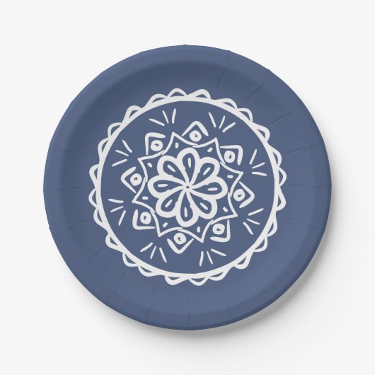 Night Mandala Pappteller (Vorderseite)