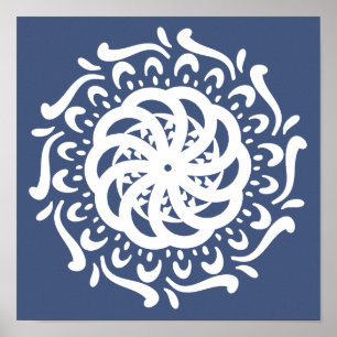 Night Mandala Poster