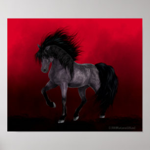 Night Mare ist Gewartet Gothic Art Poster