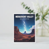 Night Monument Valley Navajo Nation Souvenir Postkarte (Stehend Vorderseite)