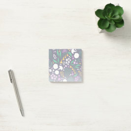 Night Moon Garden Floral Botanisches Muster Post-it Klebezettel