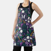 Night Moon Garden Floral Botanisches Muster Schürze (InSitu)