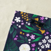 Night Moon Garden Floral Botanisches Muster Strandtuch (Beispiel)