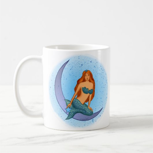 Night Moon Mermaid Kaffeetasse (Links)