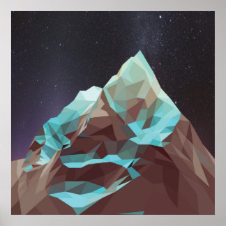 Night Mountains Nr. 2.jpg Poster