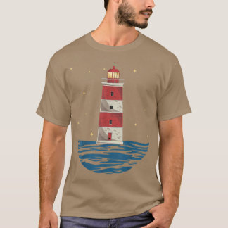 Night Nautical Ocean Sea Lighthouse T-Shirt
