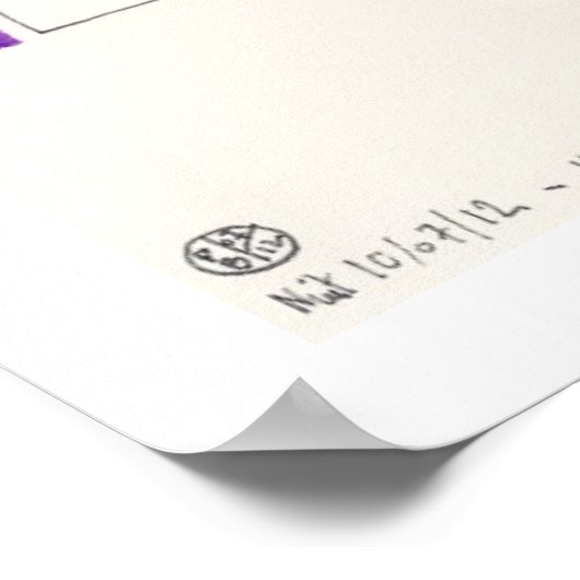 Night & Nickerchen Drawing 2 von PBaud Archival Po Poster (Ecke)