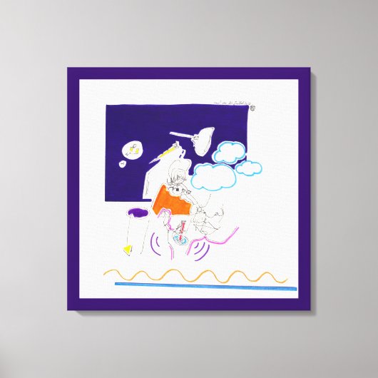 Night & Nickerchen Drawings 11 Sie sah sich ihre H Leinwanddruck (Vorderseite)