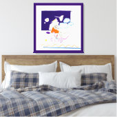 Night & Nickerchen Drawings 11 Sie sah sich ihre H Leinwanddruck (Insitu (Schlafzimmer))