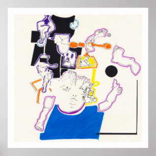 Night & Nickerchen Zeichnungen 14 von PBaud Archiv Poster