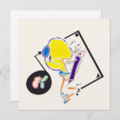 Night & Nickerchen Zeichnungen 15 Seltsame Square  Einladung (Vorne/Hinten)