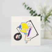 Night & Nickerchen Zeichnungen 15 Seltsame Square  Einladung (Stehend Vorderseite)