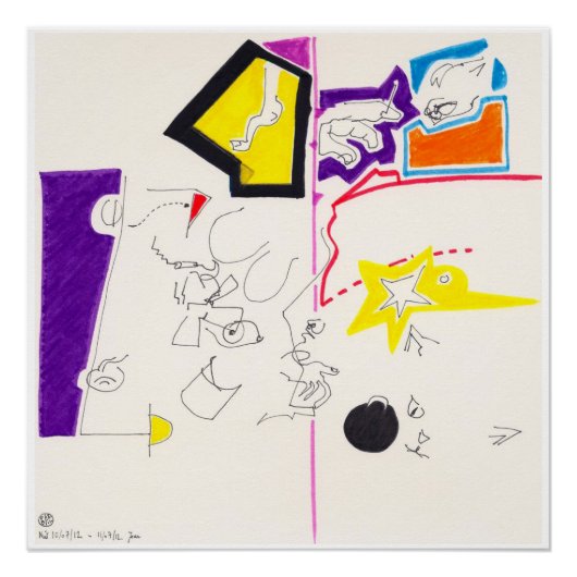 Night & Nickerchen Zeichnungen 2 von Pascale Baud  Poster (Vorderseite)