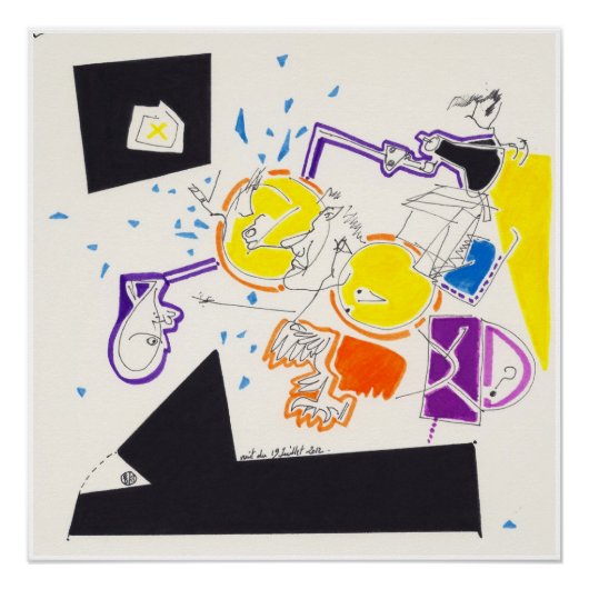 Night & Nickerchen Zeichnungen 9 von Pascale Baud Poster (Vorderseite)