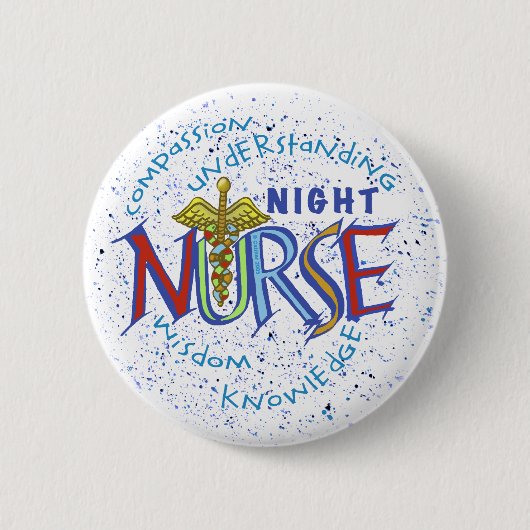 Night Nurse Motto Button (Vorderseite)