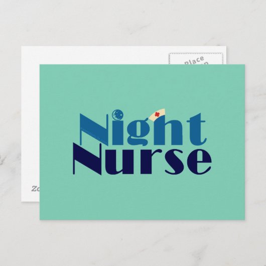 Night Nurse Postkarte (Vorne/Hinten)